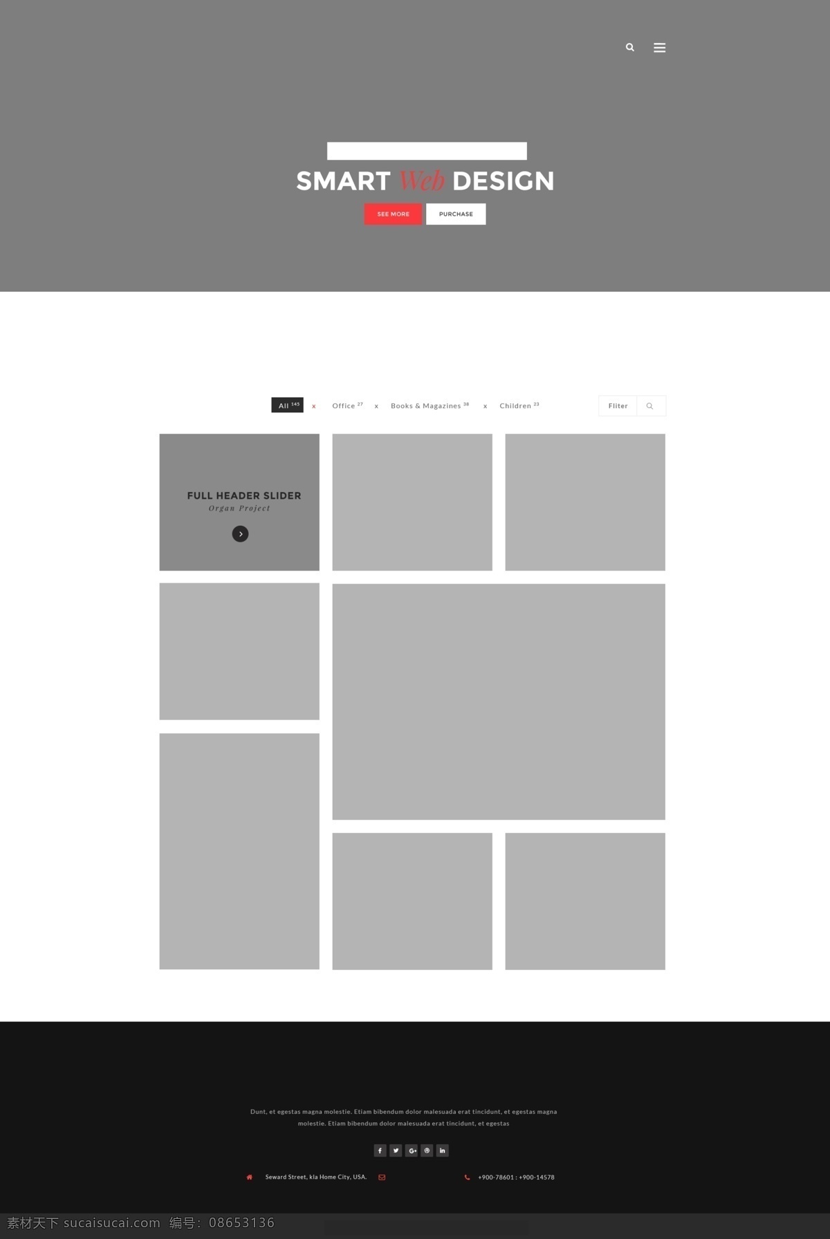 黑白 灰 精致 个人主页 网页设计 白色 黑色 灰色 简约 模板 首页 我的 信息 用户