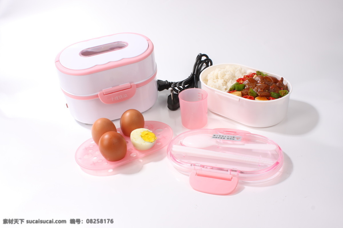 飯盒 雞蛋 飯菜 可加熱 移動(dòng)廚房 白色