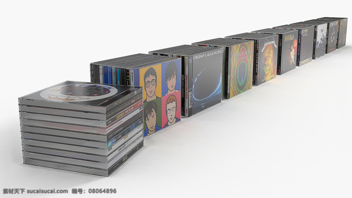 各種 cd 模型 唱片 光盤 3d模型素材 其他3d模型