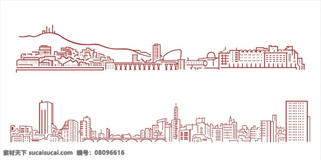 城市建筑群 建筑 城市建筑 建筑物 矢量图 矢量素材 矢量建筑