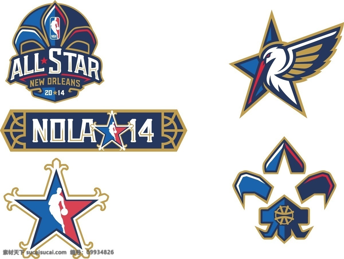 2014 nba 全 明星 全明星 all star 标志 logo 周末 新奥尔良 矢量 矢量标志 企业 标识标志图标 白色