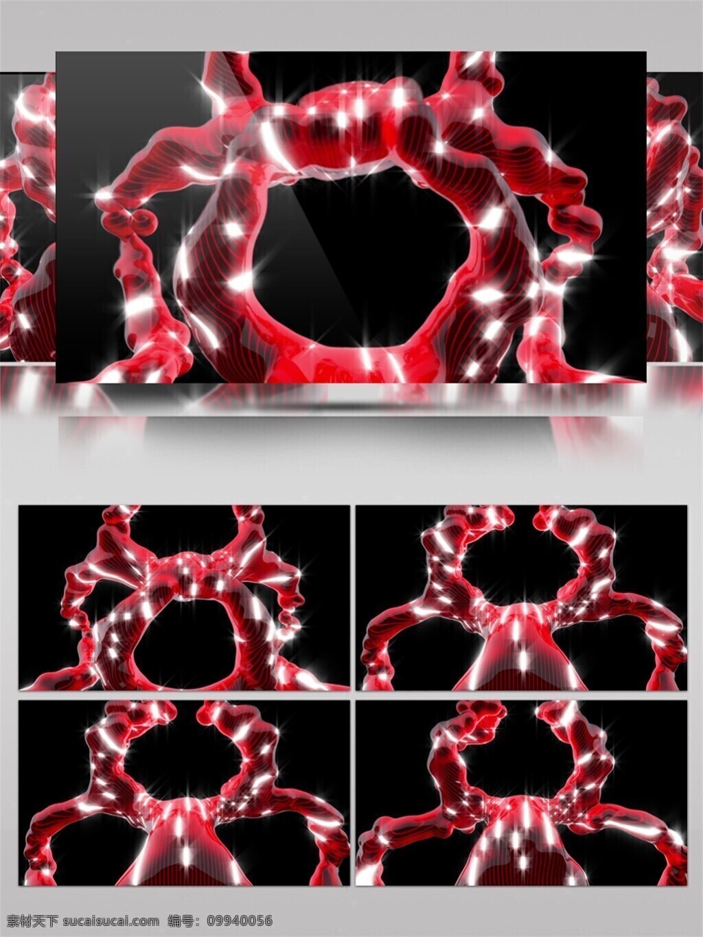 红色 血脉 生物 高清 视频 光束 星际 炫酷视频素材 宇宙 转场背景
