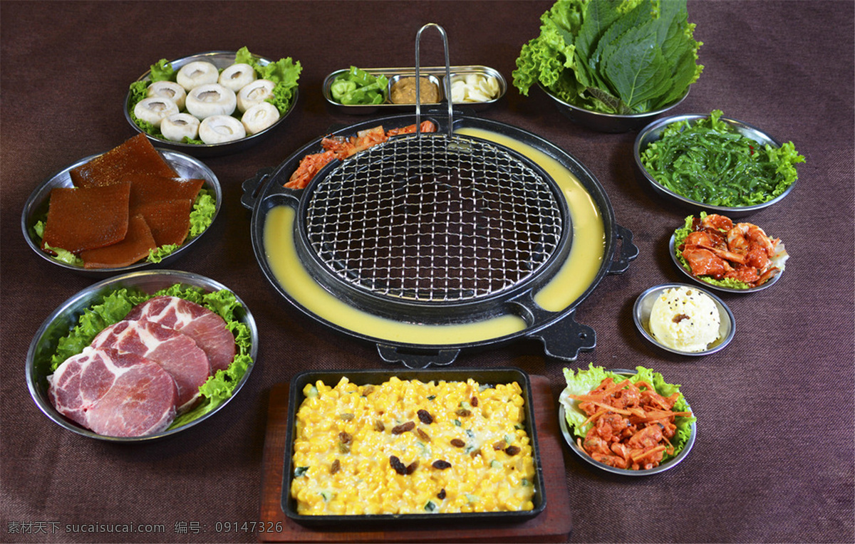 韓國烤肉圖片 韓國烤肉 美食 傳統(tǒng)美食 餐飲美食 高清菜譜用圖