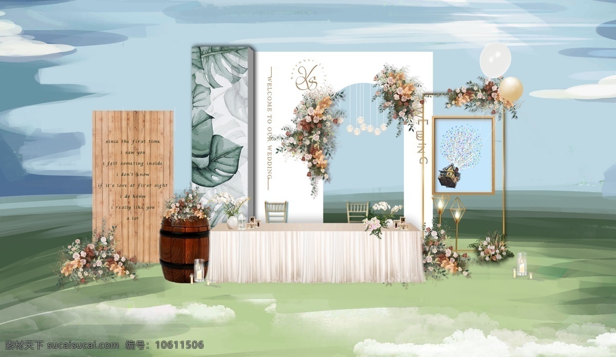 户外婚礼图片 户外 婚礼 效果图 户外婚礼 草坪 秋色婚礼 环境设计