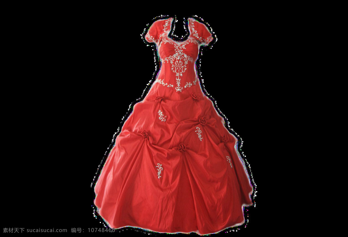 红色 女性 晚礼服 元素 png元素 礼服 免抠元素 跳舞 透明素材 舞会
