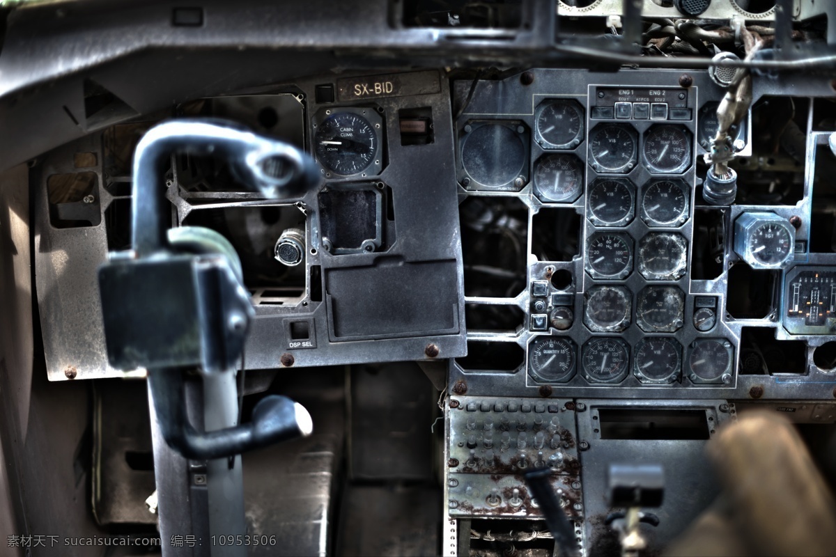 飞机驾驶室 照片 彩色 黑色