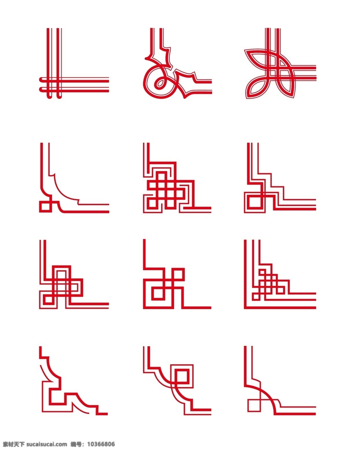 中國 紅 喜慶 新年 古典 回 形 紋 邊框 中國紅 新年紅邊框 喜慶邊框 回形紋邊框 古典風(fēng)