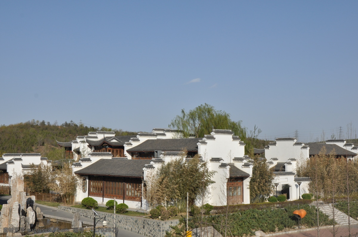 園林建筑 徽式建筑 白墻灰瓦 美麗風(fēng)景 流連忘返 建筑園林 灰色