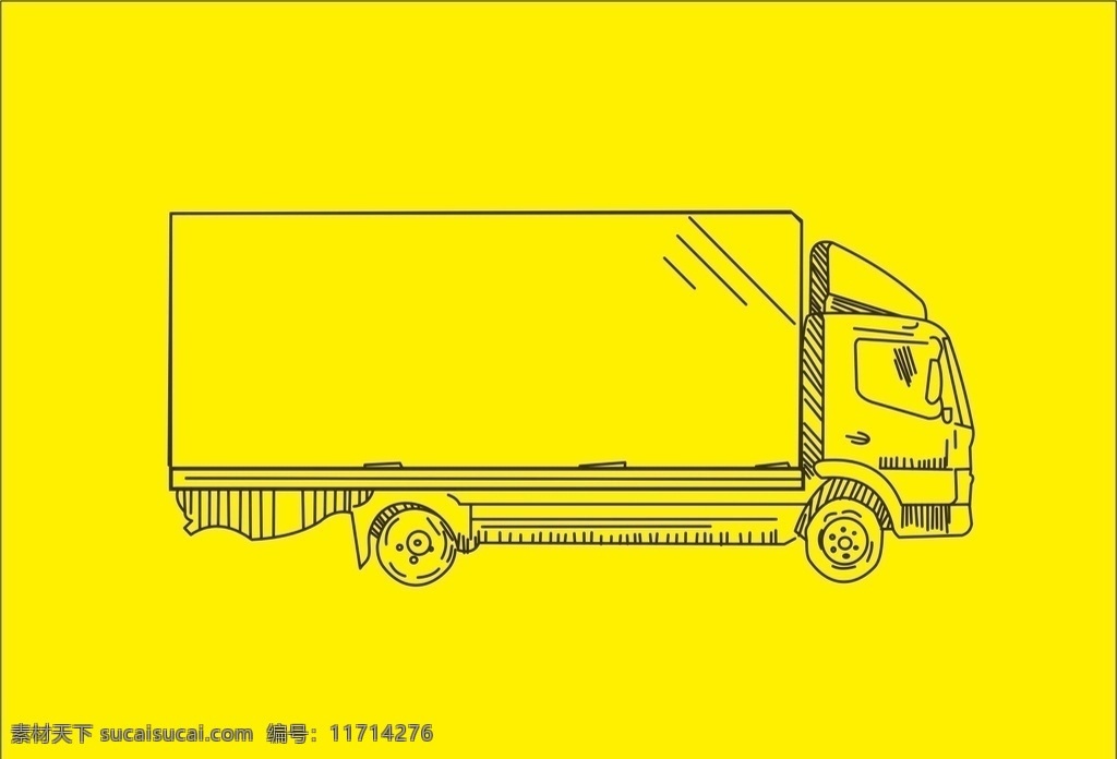 卡車 適量線描 版本 適量卡車 線描卡車 卡車矢量圖 貨車適量圖 貨車線描 貨車 物流 生活百科