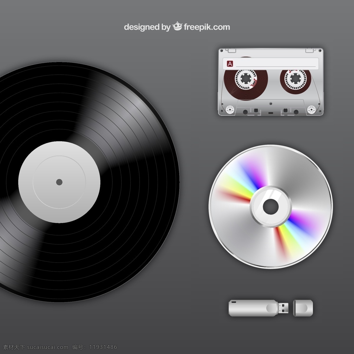 复古音乐图标 复古 cd 磁带 进化 播放器 设备 音乐 存储 光盘 垂直 磁盘 vynil 技术 磁性 结构小巧 紧凑