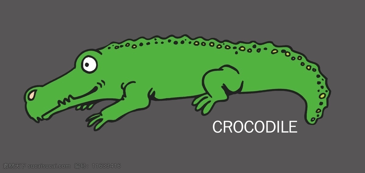 鳄鱼 插画 漫画 生物世界 野生动物 鳄鱼插画 鳄鱼矢量插画 鳄鱼漫画 矢量