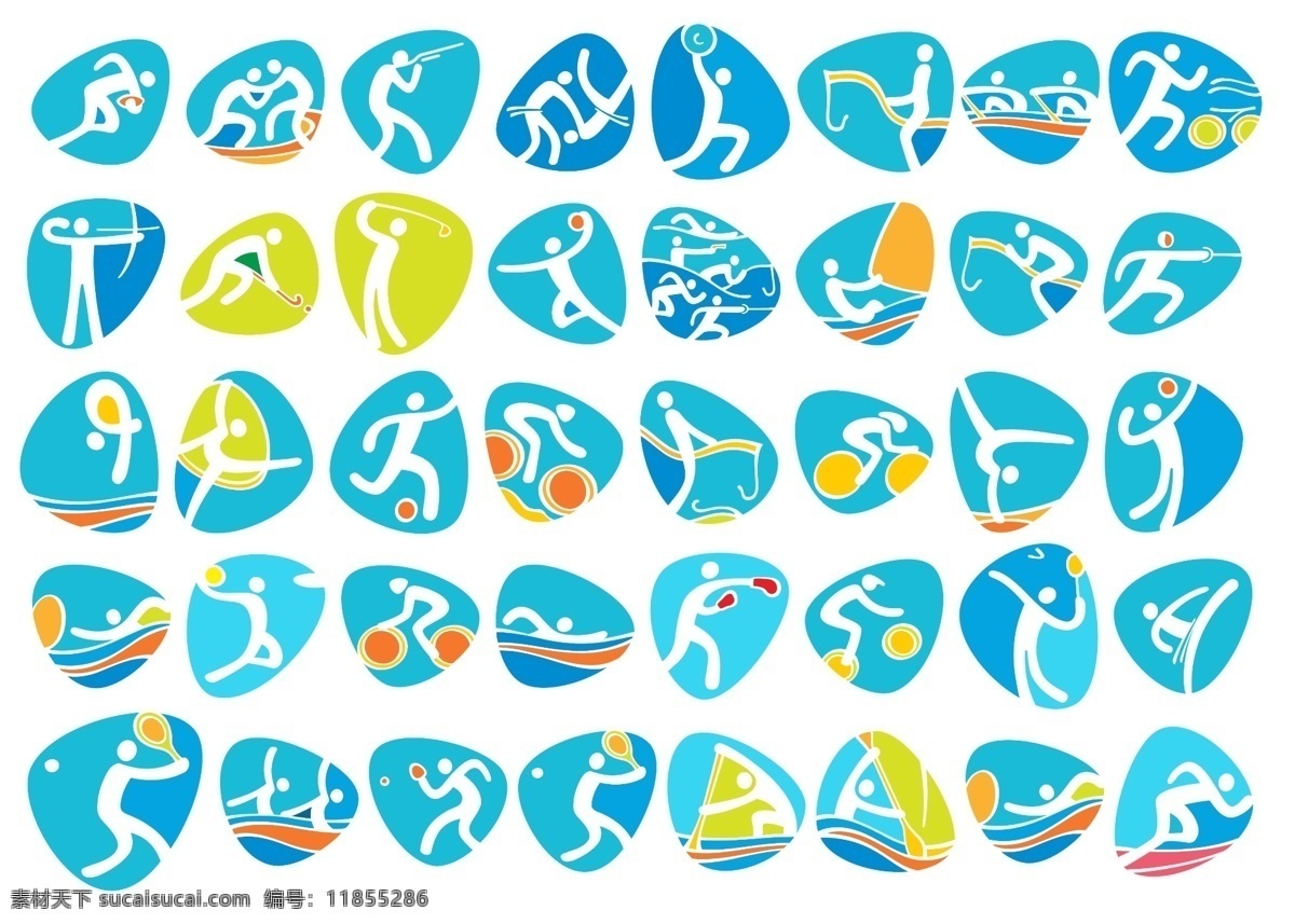 奥运 比赛项目 图标 奥运比赛项目 运动 奥运会 项目 系列 卡通