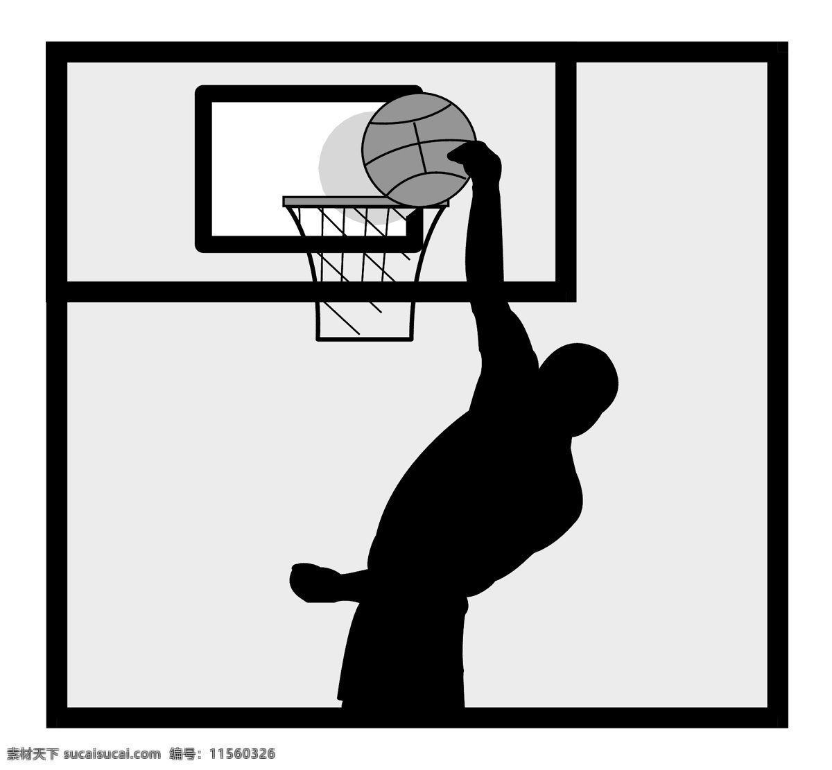 扣篮 篮球 打篮球 运动 运动员 比赛 nba cba 竞技类运动 卡通人物 分层
