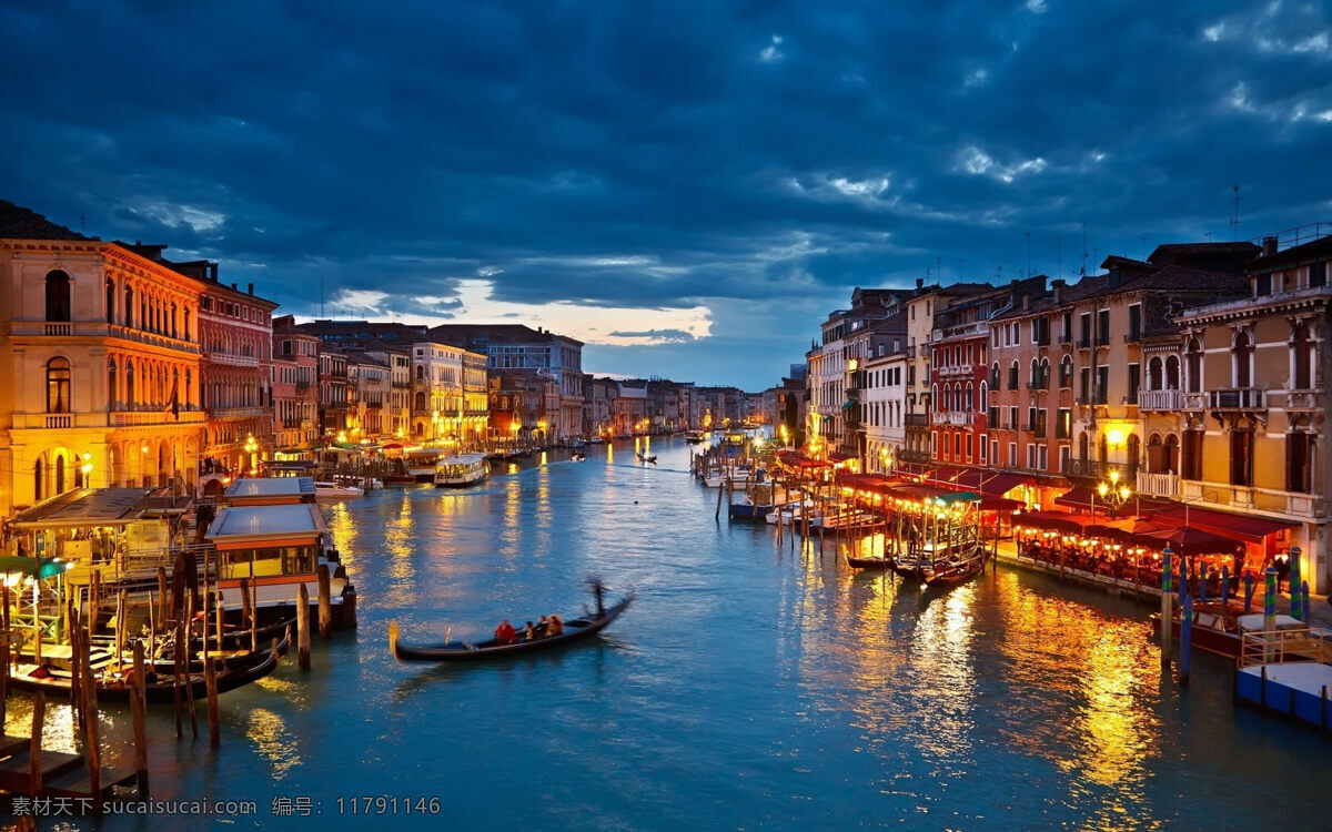 旅行 系列 意大利 水城 威尼斯 夜景