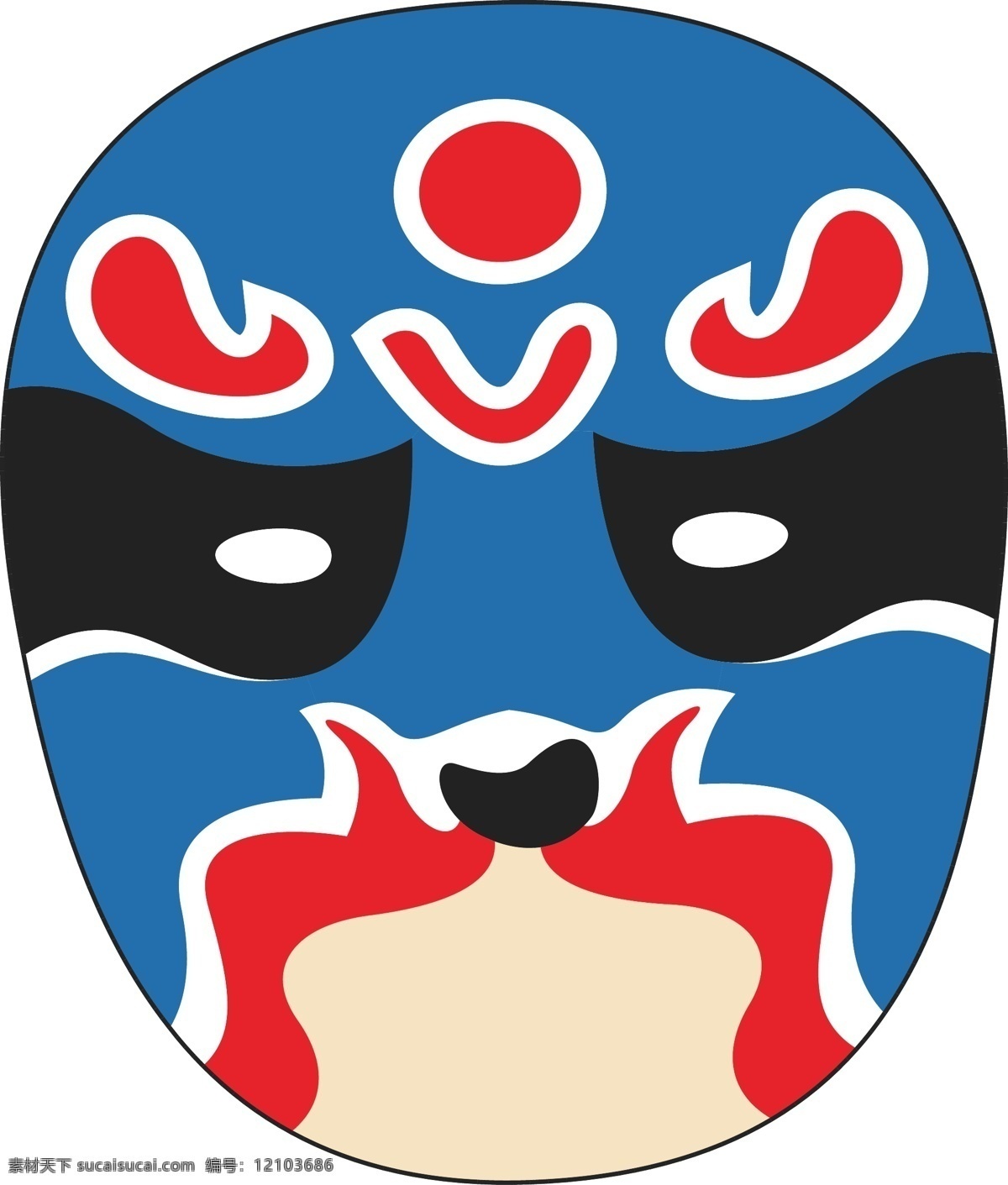 套 圖 扁平 簡約 川劇 臉譜 商用 元素 圖案 圖形 扁平簡約風(fēng)