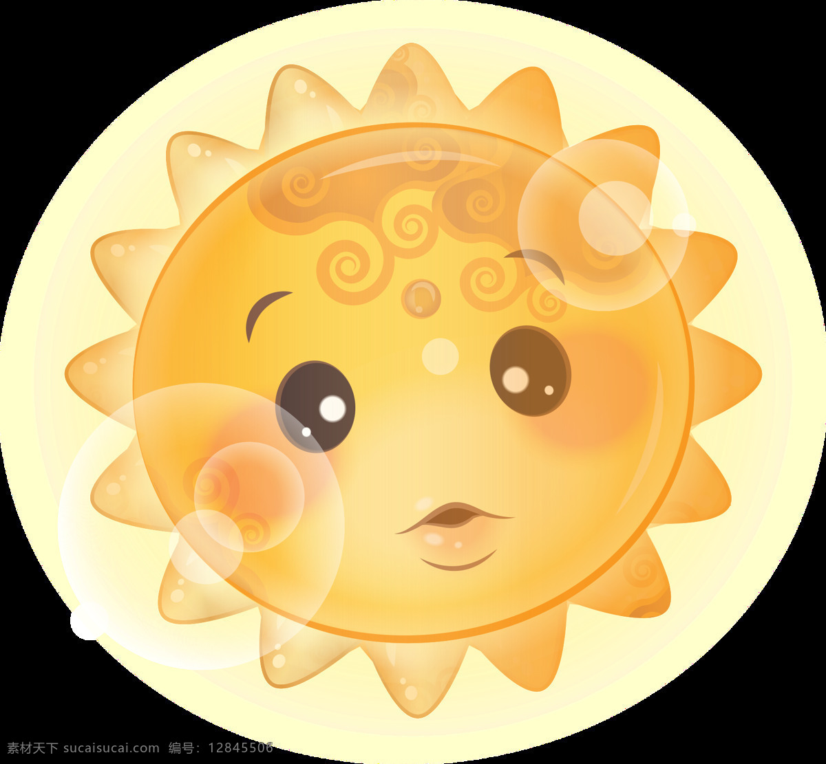 可爱太阳 太阳 可爱 可爱的太阳 卡通 乐趣 童年 夏天 阳光 卡通设计
