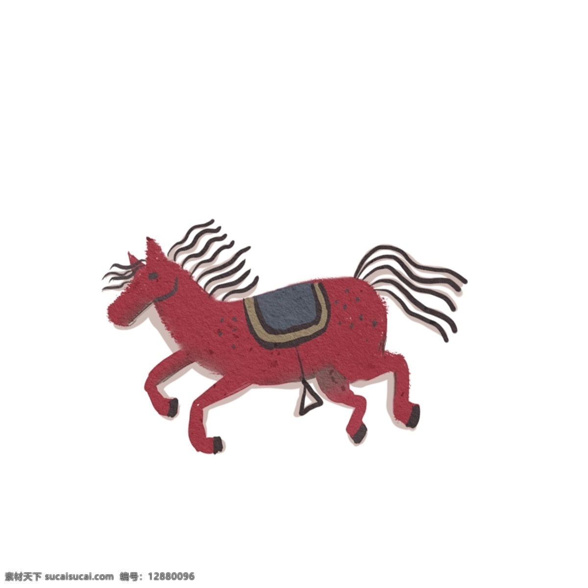 奔跑 馬兒 圖案 元素 奔馬 卡通動物 卡馬 紅馬 設(shè)計元素 元素設(shè)計 手繪元素 免摳元素