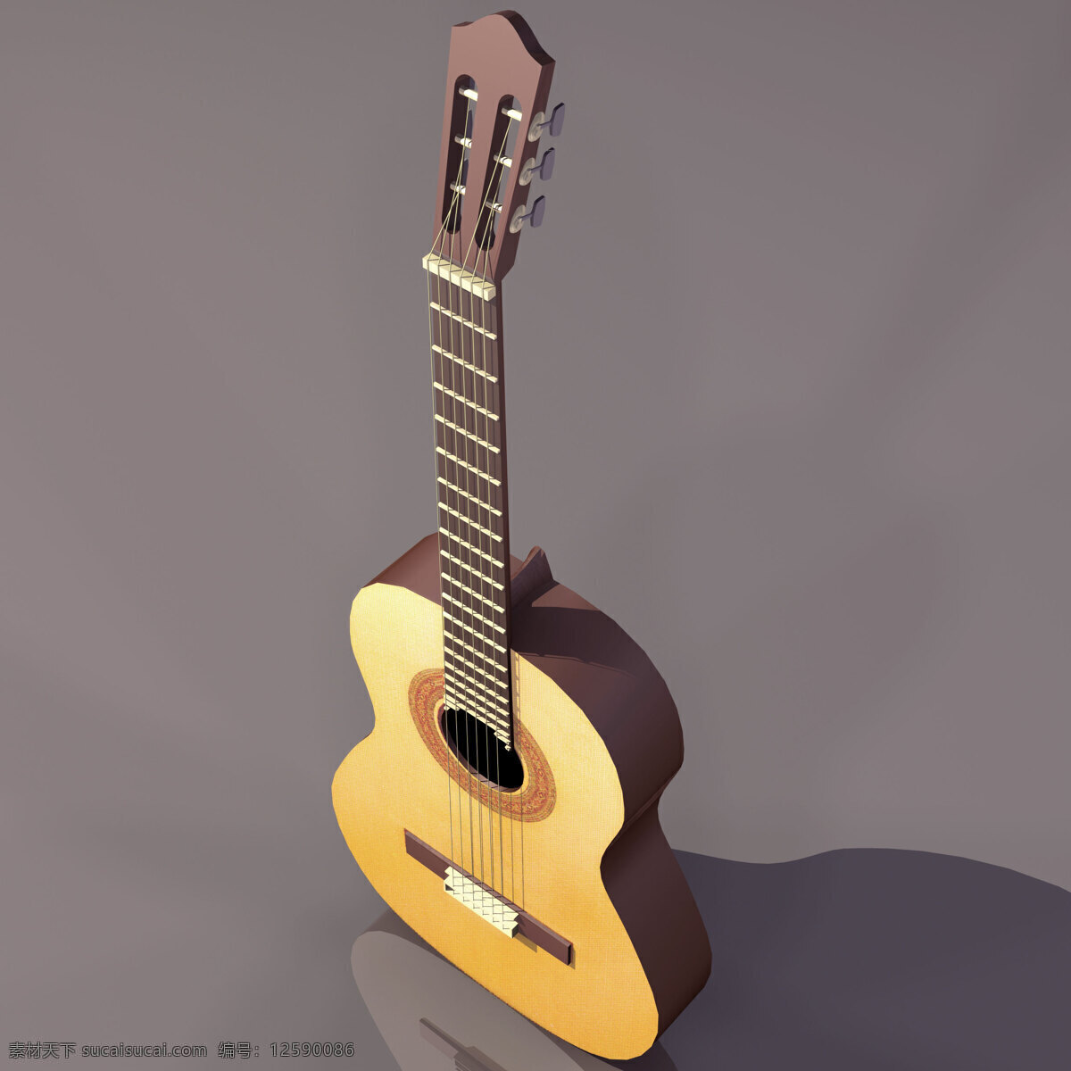 吉他 乐器 模型 guitar 文化用品 吉他乐器模型 乐器模型 3d模型素材 电器模型