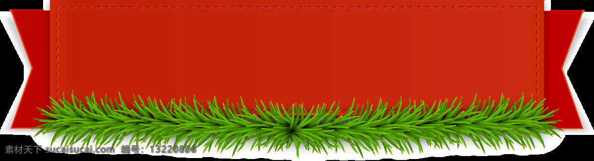 简约 红色 卡片 元素 红色卡片 绿色 免扣 树 透明 枝