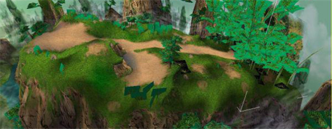 绿色 森林 游戏 模型 森林游戏模块 装饰 林中网游素材 3d模型素材 游戏cg模型