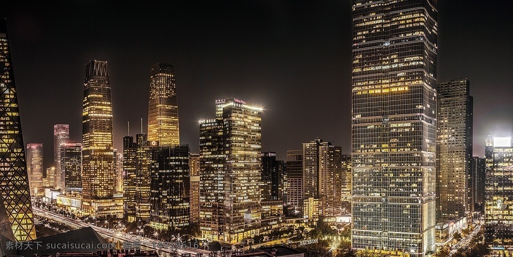 北京 城市 繁华 中国 大楼 照明 地标 夜景 都市 大都市 建筑 灯光 灯火通明 道路 岛瞰 航拍 高楼大厦 全景 自然景观 建筑景观