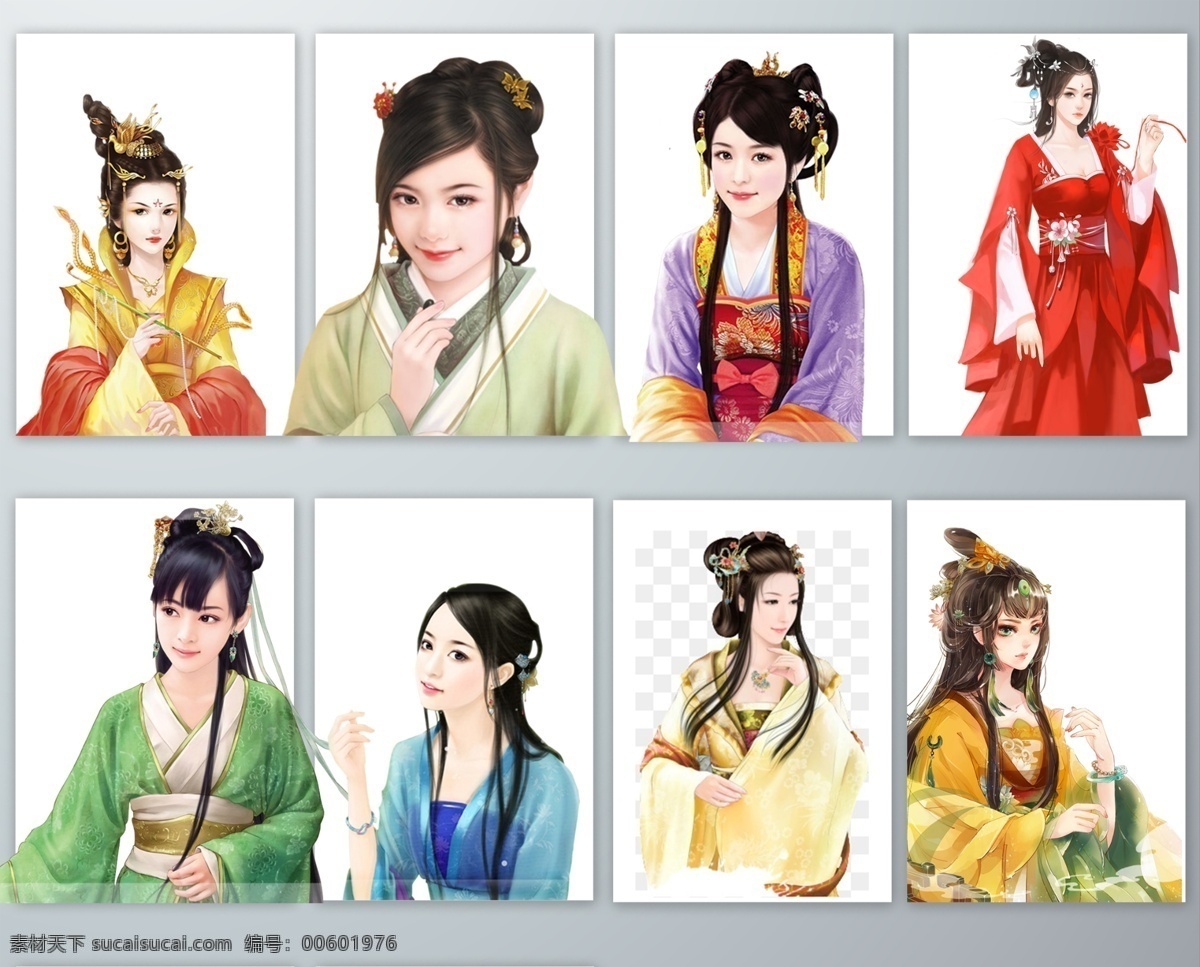 古风 古装 女子 美女 古风古装女子 小说人物 古装美女 古装女子 古代 古代女子 古代美女 仙侠风 古风元素 古风人物 人物形象 女性 png素材 手绘素材 免抠素材 分层 背景素材