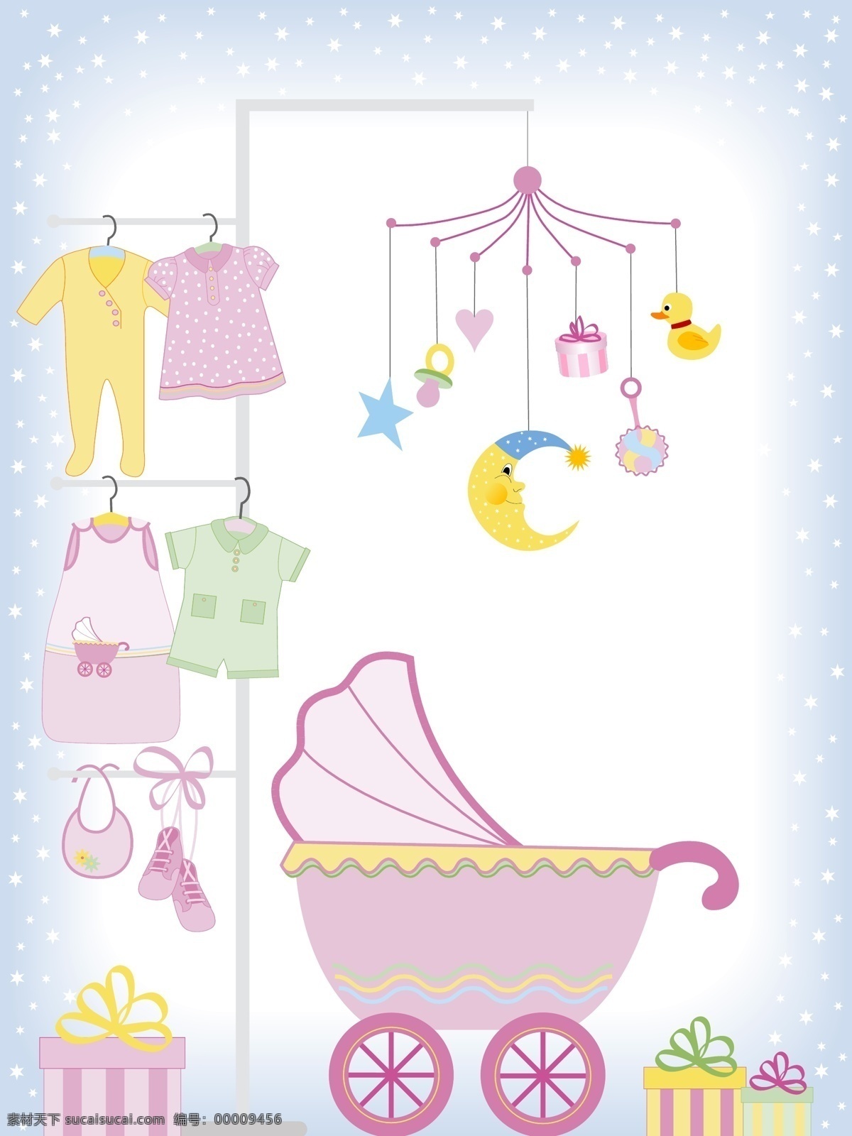 婴儿用品 矢量 婴儿 玩具 衣服 宝宝 宝宝衣服 生活百科 生活用品 矢量图库