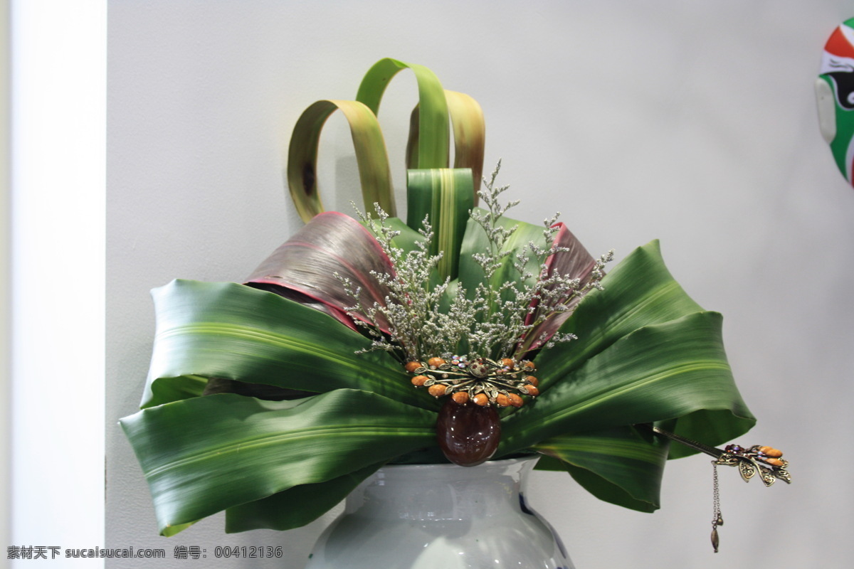 创意花卉 花冠 创意 花卉 植物 绿色 生物世界 花草 灰色