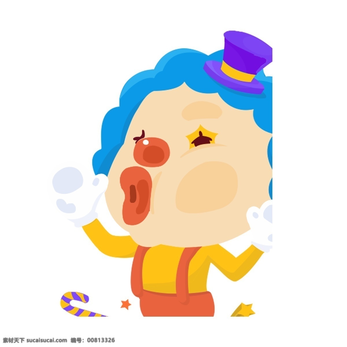 彩色小丑装饰 彩色 小丑装饰 愚人节 游乐园 迪士尼 马戏团