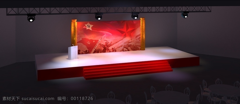 3dmax 复古 舞台 3d舞台 舞台设计 舞美 照明设计 舞台制作 3d舞台设计 3d设计 3d作品 max
