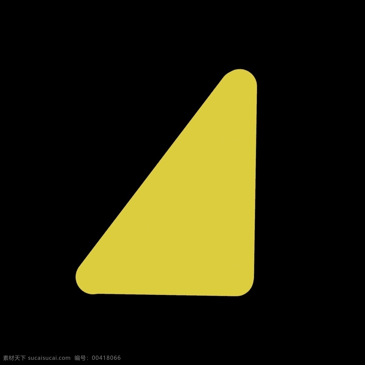 黄色 三角形 按钮 图标 暖色 三角形状 视频按钮图标 图案 几何形体 形状 卡通 简洁 简单 简约 ppt可用 网络 视频图标
