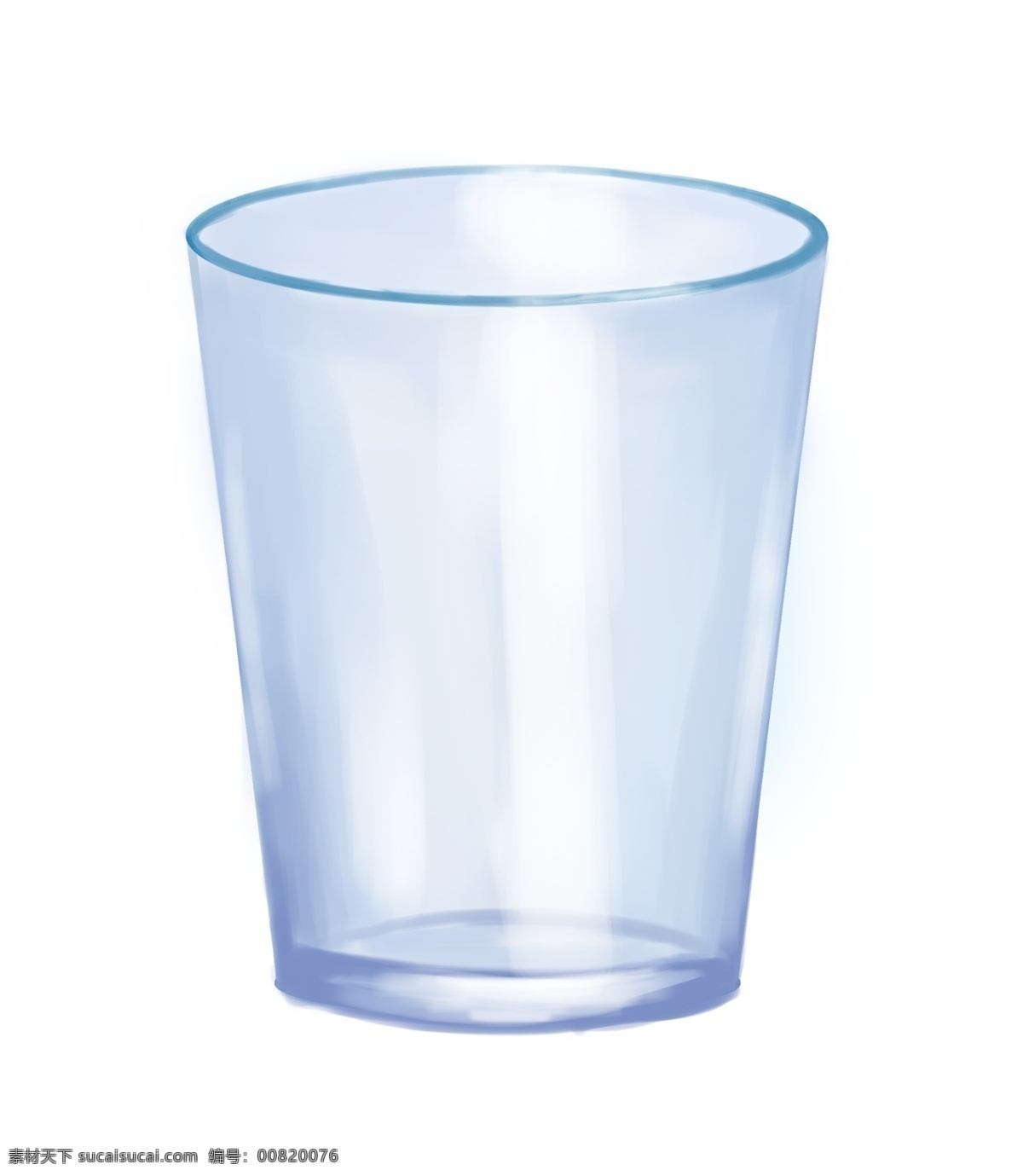 漂亮 玻璃 水杯 插画 玻璃水杯 玻璃杯 玻璃器皿 玻璃容器 漂亮的杯子 蓝色玻璃杯 杯子