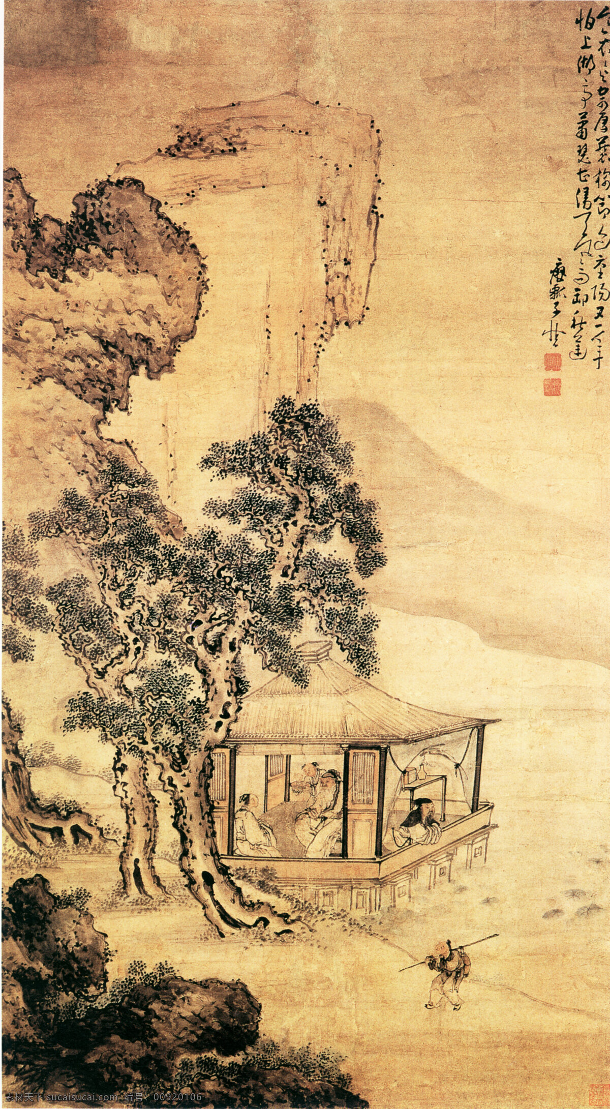 临江仙 国画 精品 绘画书法 文化艺术