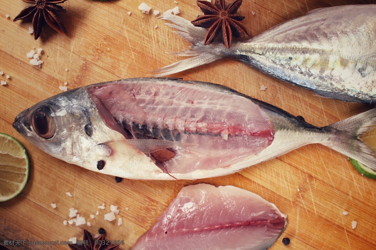 海鱼 香料 调料 海底鱼类动物 海洋生物 鱼类动物 鱼类 食物原料 食材原料 餐饮美食