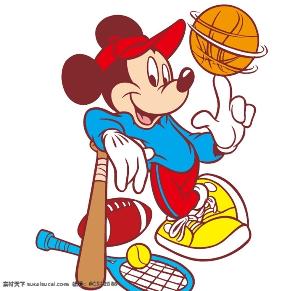 米奇打球 动画 米老鼠 高清 迪士尼 动漫动画 动漫人物 矢量卡通 卡通设计