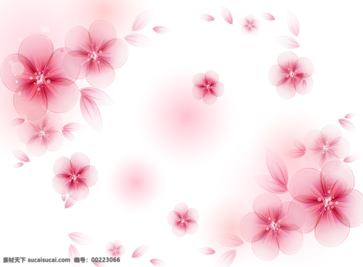 创意 美丽 装饰画 花朵 粉红 装饰图
