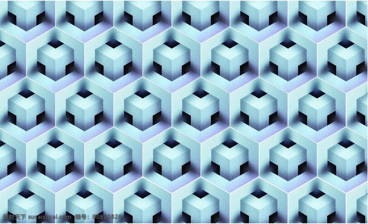 立体 六边形 底纹 伪3d 3d 多边形 网格 网状 背景 科技 酷炫 蓝色 紫色 阶梯
