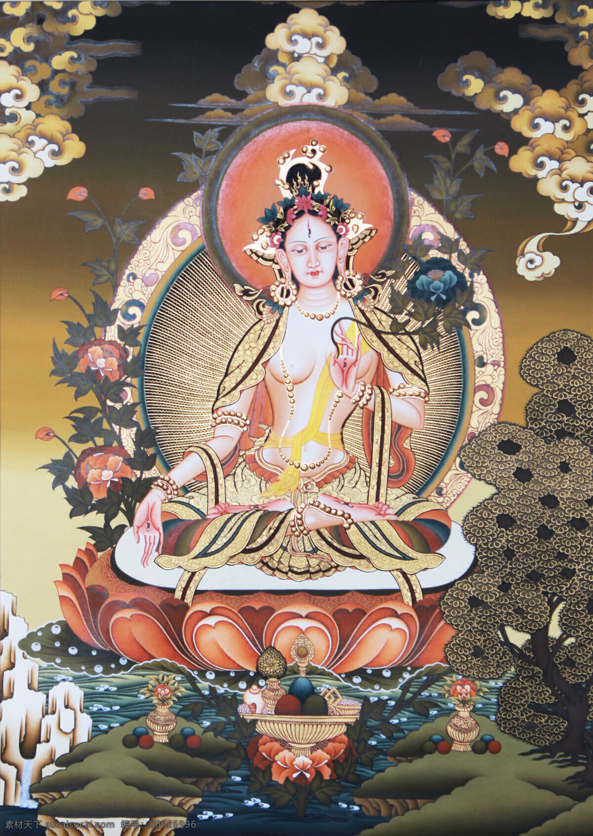 唐卡 艺术 手绘 作品 资料 宗教信仰 文化艺术