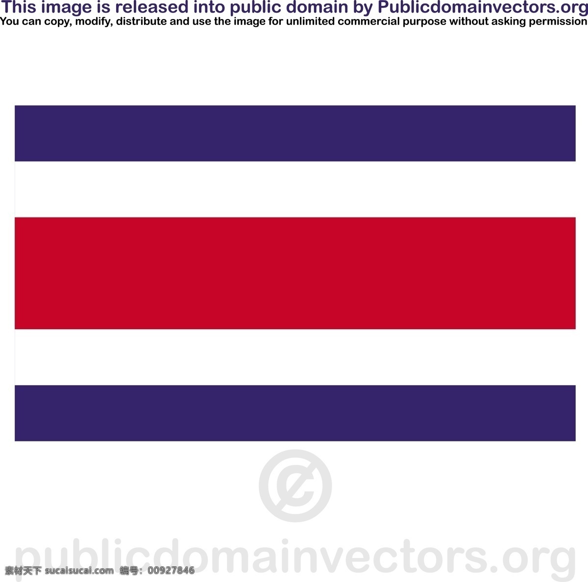 哥斯达黎加 矢量 标志 国家 国旗 美国 土地 中央 州 共和国 矢量图 文化艺术