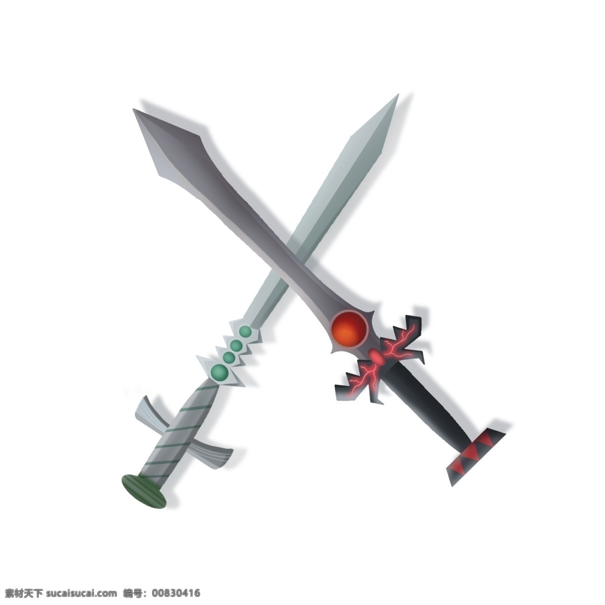 剑元素 剑 游戏元素 游戏剑 双股剑 双叉剑 06元素