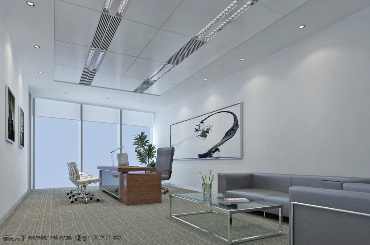 现代 风格 办公 空间 领导 办公室 效果图 室内设计 简约 领导办公 室内装饰 最新