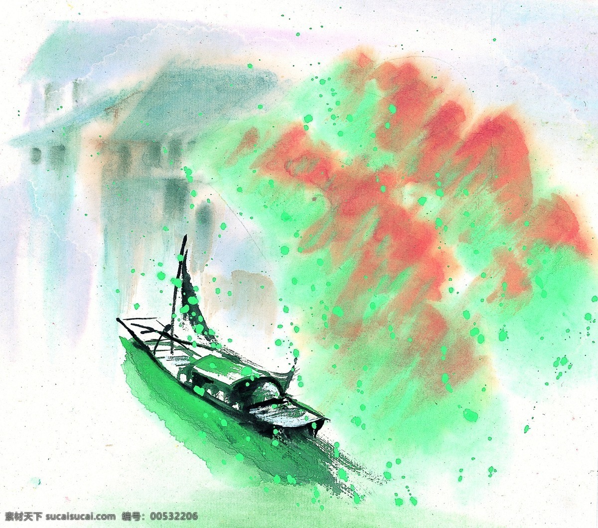 水彩画系列 夏 水彩画 文化艺术 绘画书法 系列 lt gt 设计图库