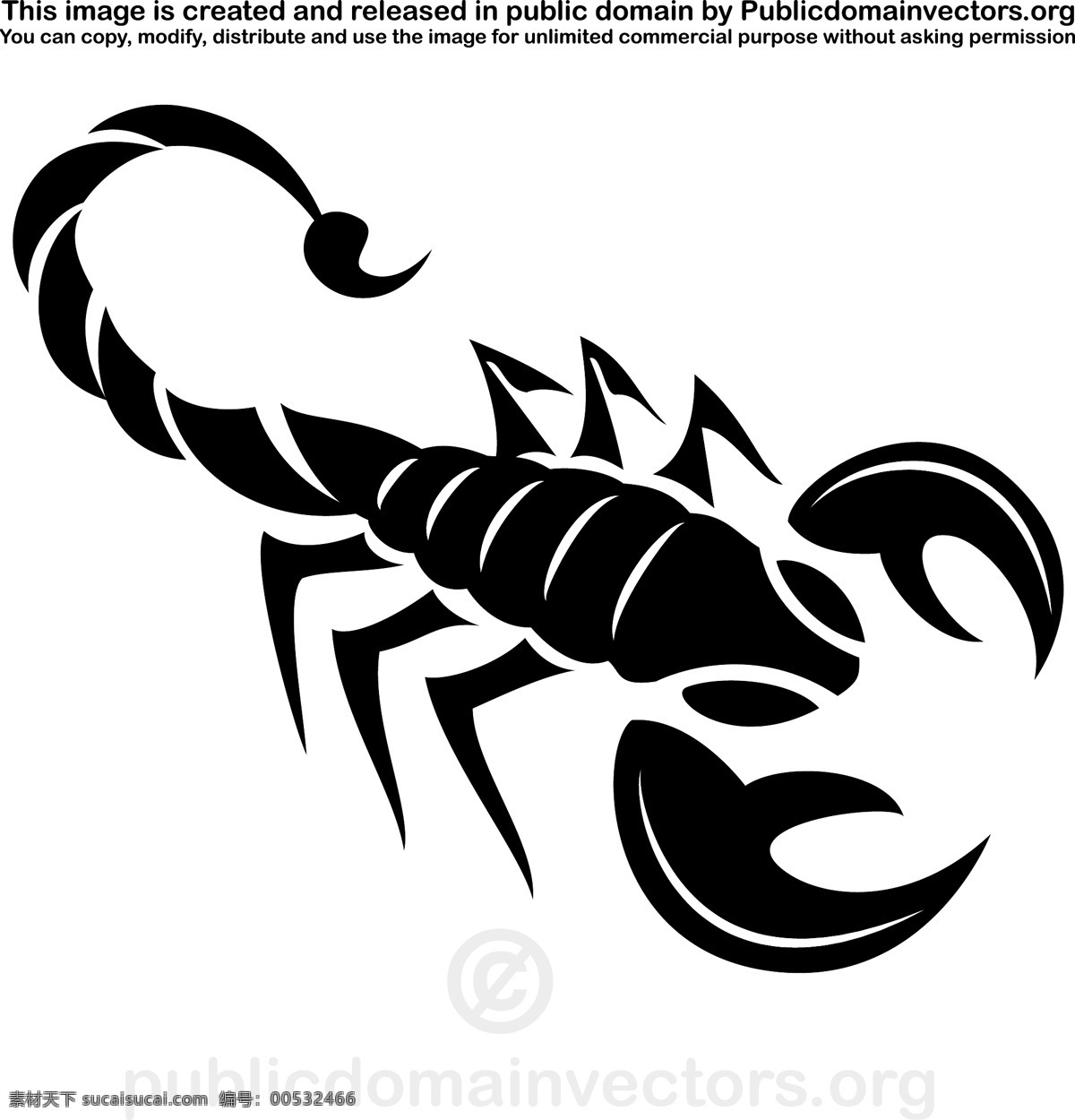 蝎子 矢量 剪贴 画 动物 黑色 纹身 有毒 触肢 部落 矢量图 生物世界