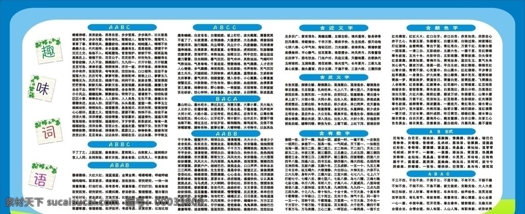 四字 成语 正 反义词 学校 幼儿园 学校园 小学 中学 初中 高中 常用四字成语 接龙 词语 近义字 反义字 数字成语 aabb abab aabc abac abcc baca abc式