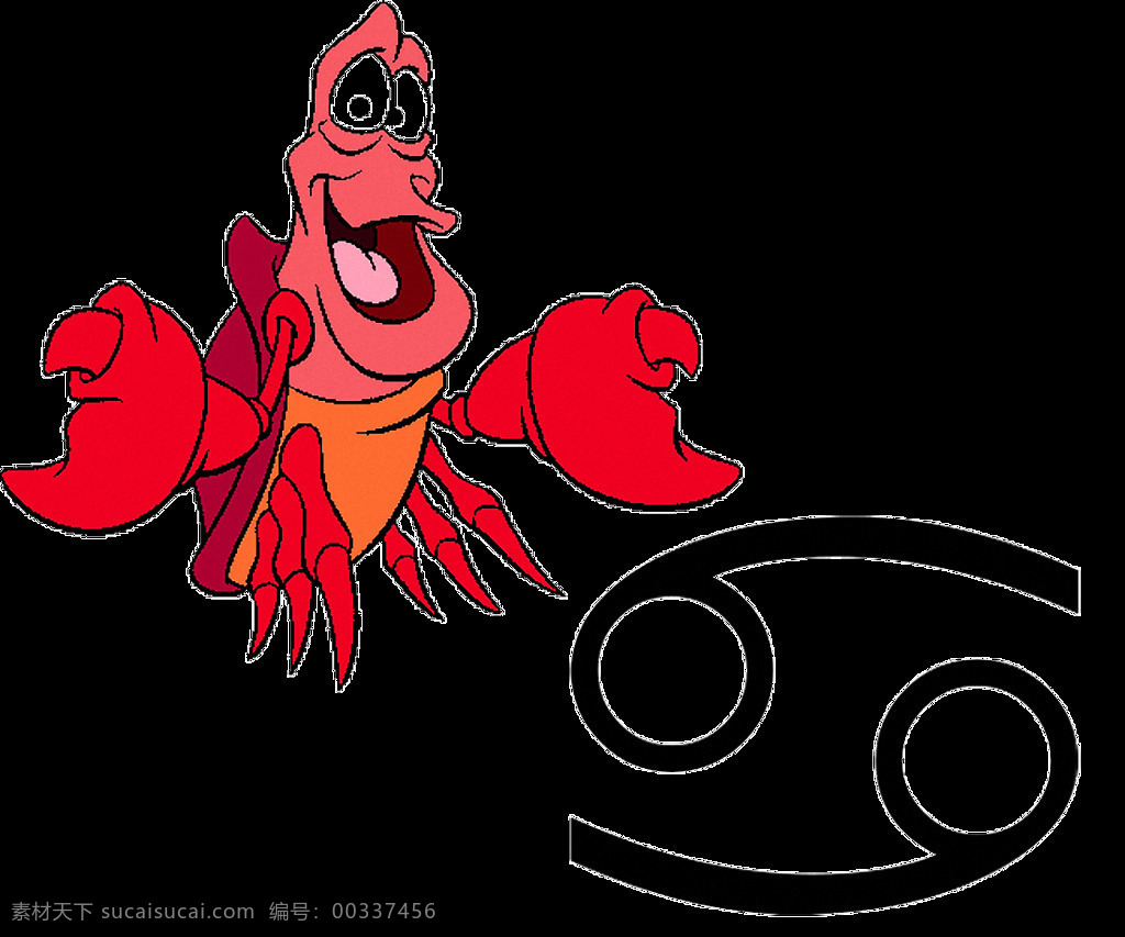 手绘 卡通 红色 螃蟹 免 抠 透明 图 层 巨蟹座插画 巨蟹座符号 巨蟹座创意图 巨蟹座 符号 标志 logo 十二星座图 十二星座标志 十二星座符号