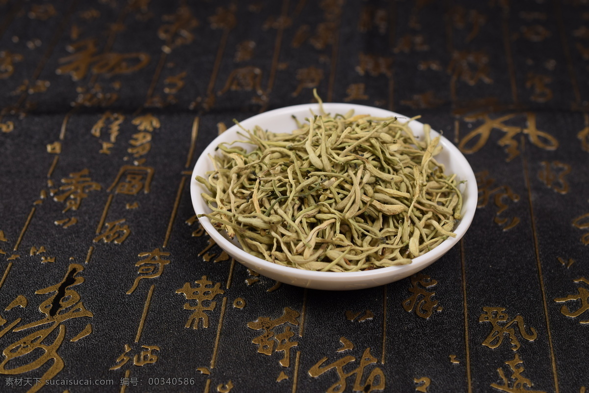 金银花茶 白底金银花 淘宝素材 金银花摄影