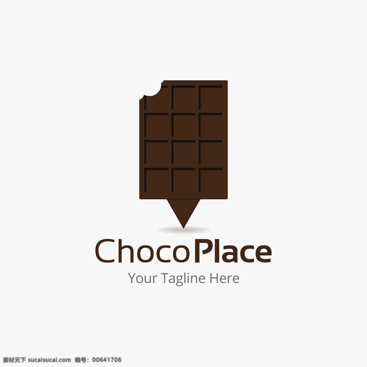 巧克力 logo 商务 标志 矢量 简约设计 矢量图标 广告logo