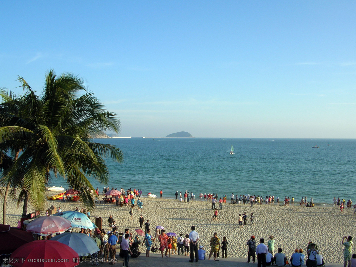 大海 海南 海南风景 蓝天 旅游摄影 三亚 沙滩 亚龙湾 海滩 亚龙湾海滩 天下第一湾 阳光 椰子树 游人