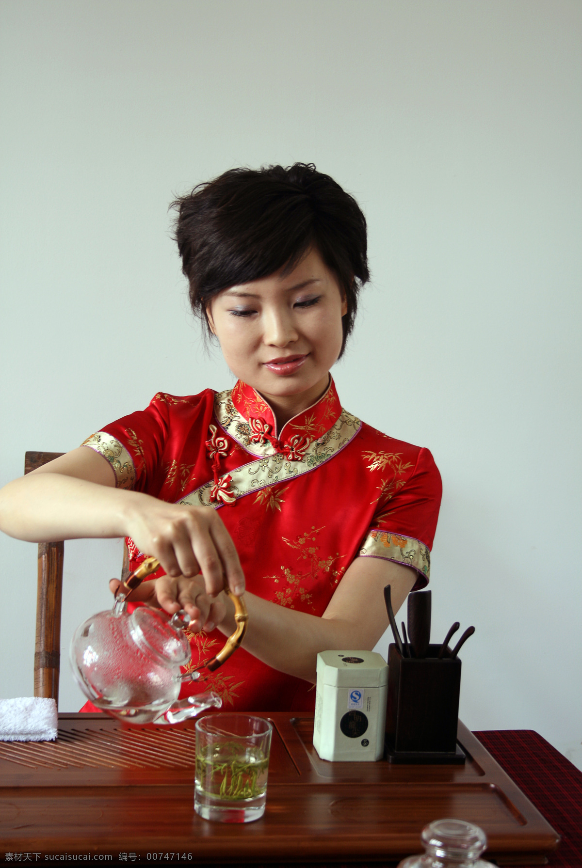 茶艺 茶壶 茶文化 美女沏茶 传统文化 文化艺术