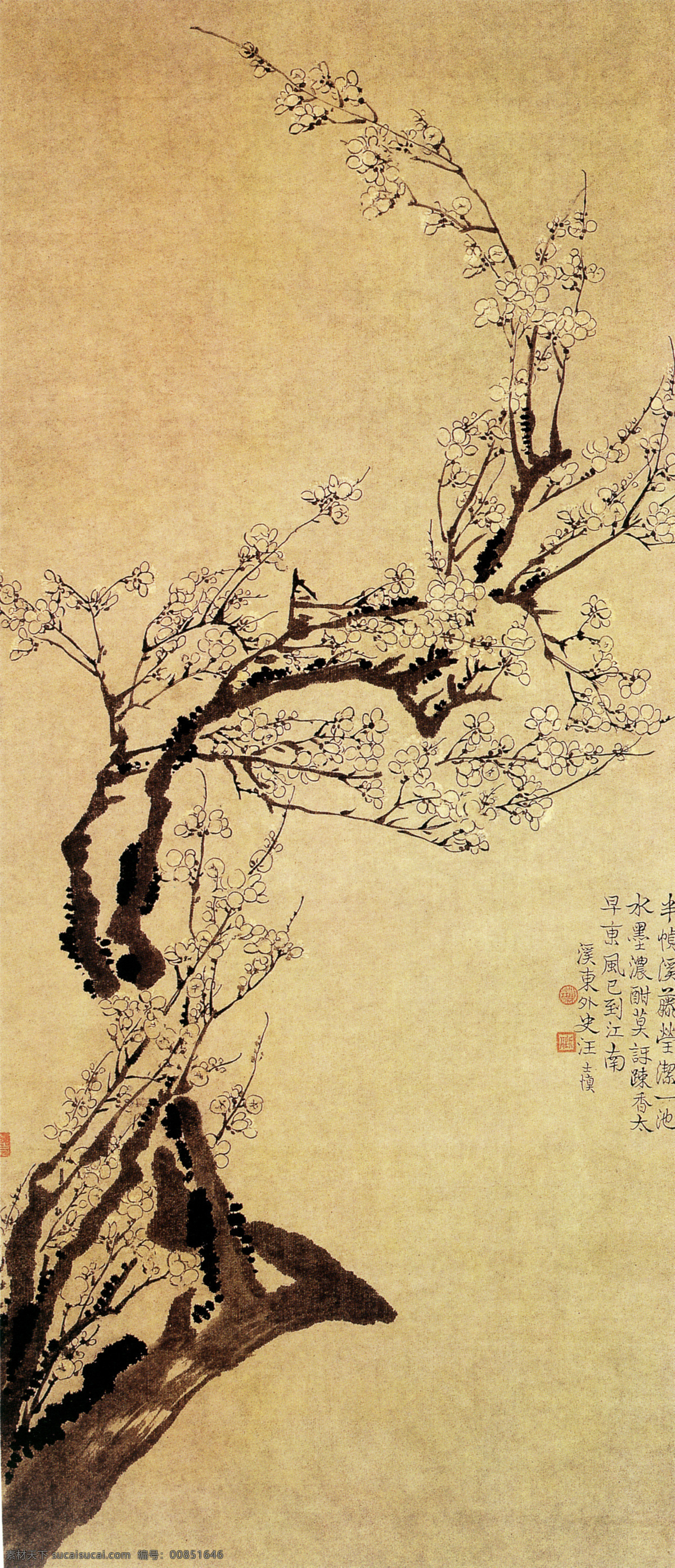 国画 国画艺术 中国风 文化画 中国画 水墨画 梅花 水墨 桃花 绘画书法 文化艺术